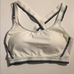 white sports bra